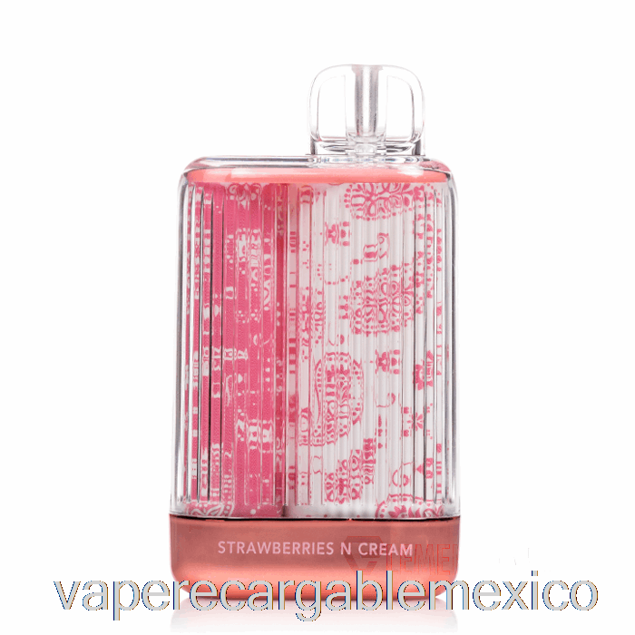 Vape Recargable Niebla X Claridad 7000 Fresas Con Crema Desechables